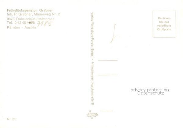 Doebriach Millstaettersee Frühstückspension Grabner – Bild 2