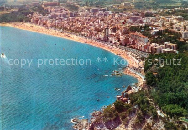 Lloret de Mar Fliegeraufnahme Strand
