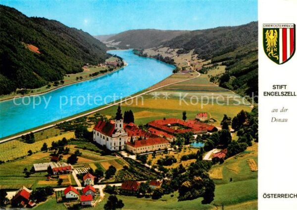 Engelhartszell Donau Oberoesterreich Abtei Engelszell Fliegeraufnahme
