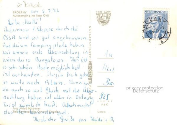 Brozany Autocamping na rece Ohri – Bild 2