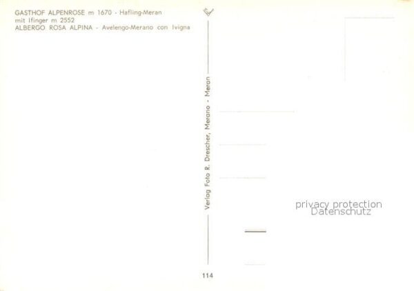 Hafling Gasthof Alpenrose Ifinger – Bild 2