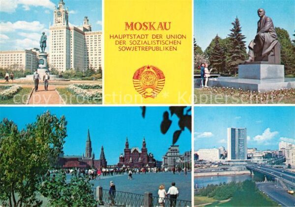 Moskau Moscou Staatsuniversität Lenin-Denkmal Kreml R