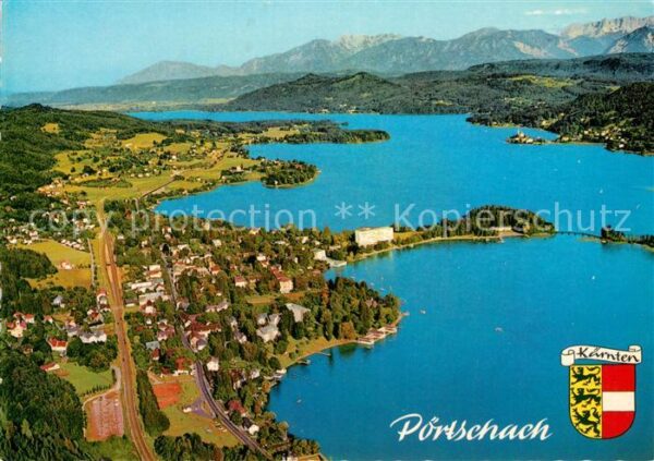 Poertschach Woerthersee Fliegeraufnahme Maria Wörth Karawanken