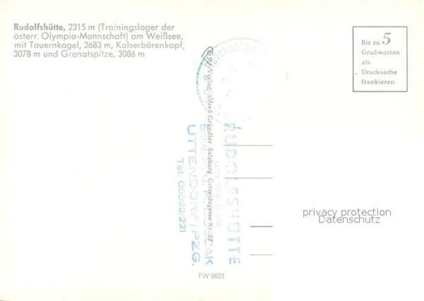 Rudolfshuette Weisssee Tauernkogel Kalserbärenkopf Granatspitz – Bild 2
