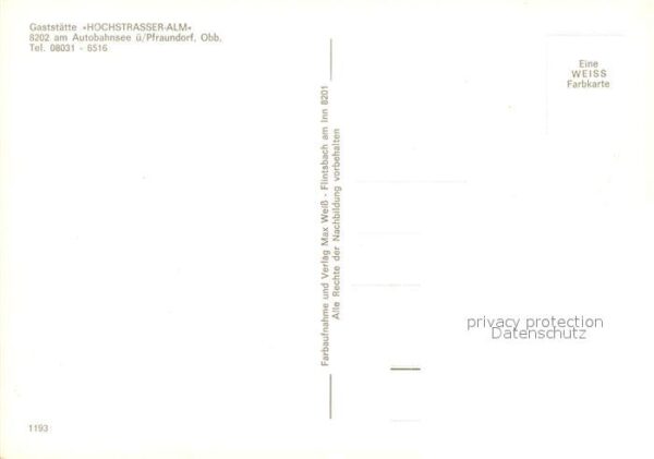 Pfraundorf Inn Oberbayern Gaststätte Hochstrasser-Alm – Bild 2
