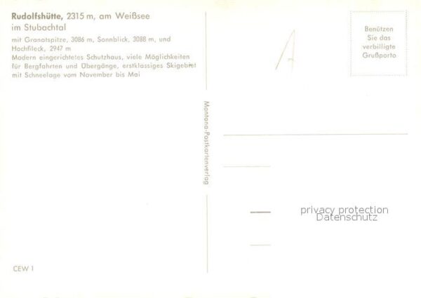 Rudolfshuette Weisssee Weisssee Stubachtal Granatspitze Sonnbl – Bild 2