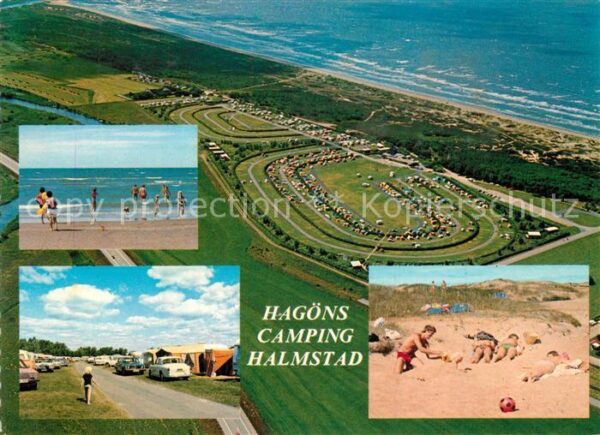 Halmstad Hagöns Camping Fliegeraufnahme