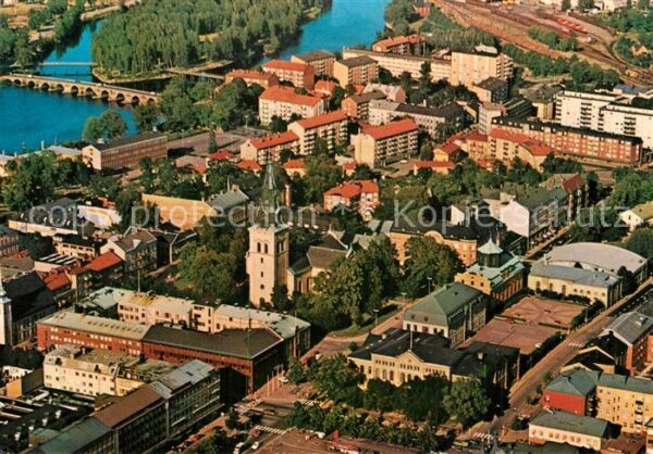 Karlstad Sweden Fliegeraufnahme Domkirche