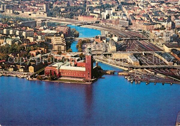 Stockholm Fliegeraufnahme Stadthaus