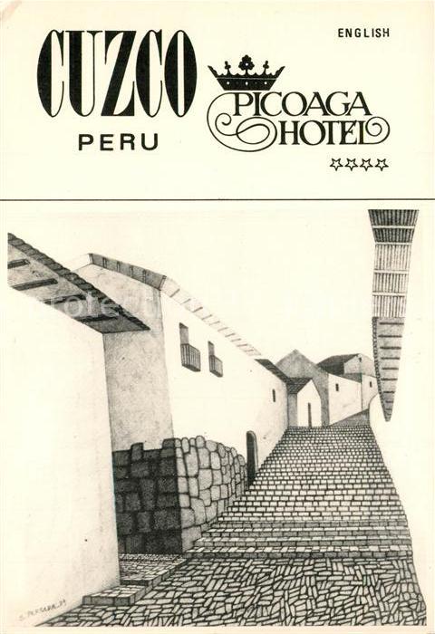 Cuzco Picoaga Hotel Zeichnung Salvador Pereir