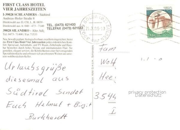Schlanders Suedtirol First Class Hotel Vier Jahreszeiten – Bild 2