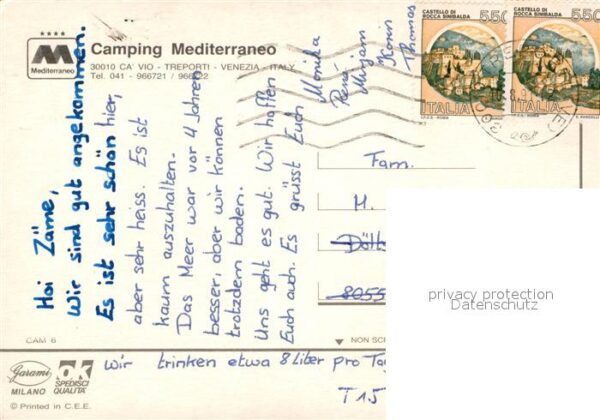 Treporti Cavallino Camping Mediterraneo Badestrand Swimmin – Bild 2