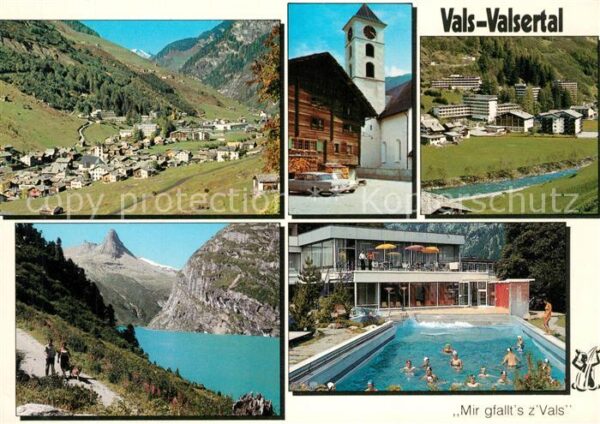 Vals Tirol Panorama Valsertal Wanderweg Kirche Kur