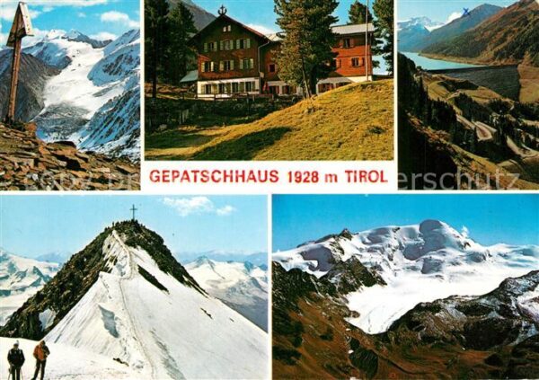 Gepatschhaus Berghaus Gebirgspanorama Ötztaler Alpen