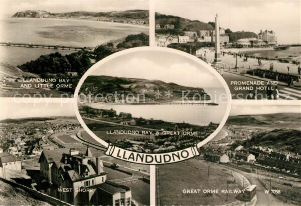 Llandudno Wales Bay Orme West Shore Promenade Grand Hot