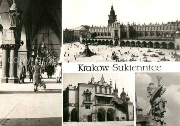 Krakow Krakau Sukiennice Tuchhallen Arkaden Marktplat