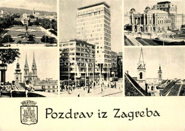 Zagreb Teilansichten Innenstadt Platz Kirche H