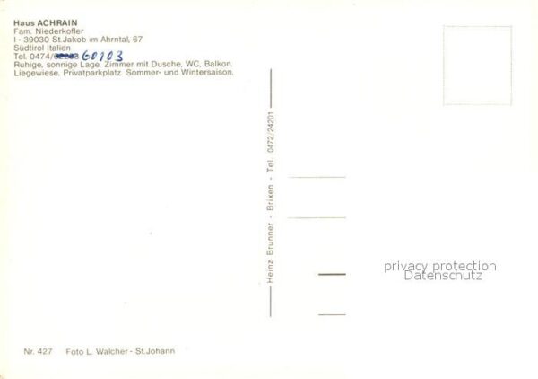 St Jakob Ahrntal Haus Achrain Panorama Alpen – Bild 2