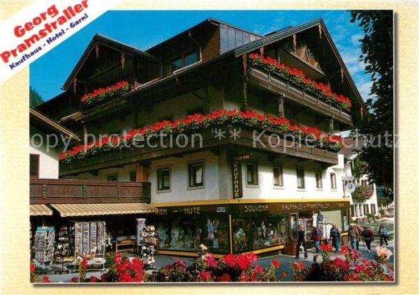 Mayrhofen Zillertal Kaufhaus Hotel Pramstraller Blumenschmu