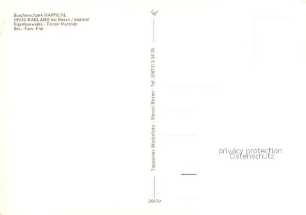 Rabland Buschenschank Happichl Landschaftspanor – Bild 2