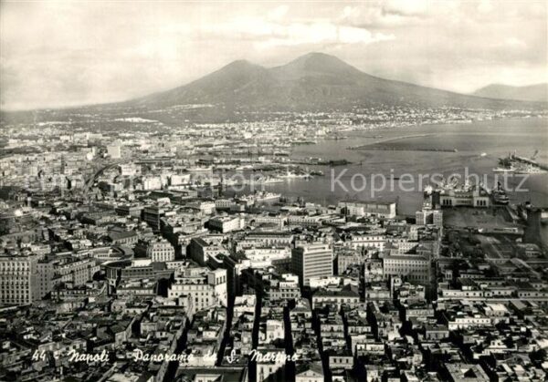 Napoli Neapel Panorama da San Martin Volcano Vesuvio