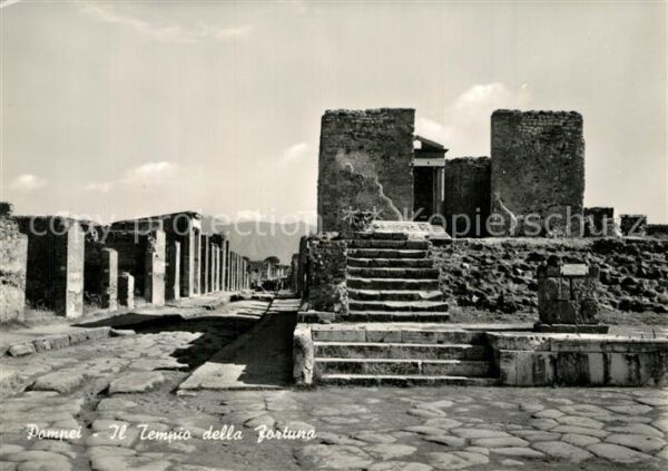Pompei Il Tempio della Fortuna Antike Stätte R