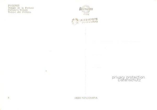 Pompei Il Tempio della Fortuna Antike Stätte R – Bild 2