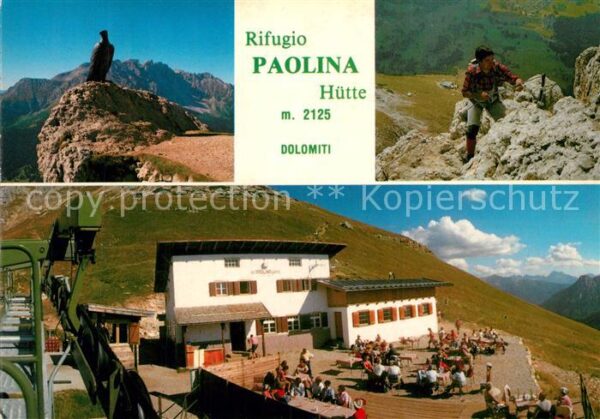 Vigo di Fassa Rifugio Paolina Hütte Dolomiti Berghütt
