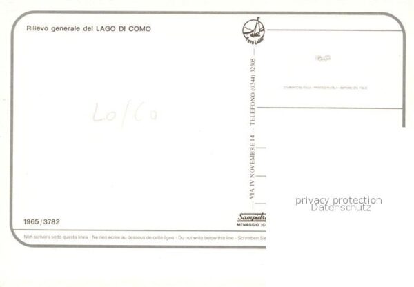 Lago di Como Comersee und Umgebung aus der Vogelpers – Bild 2