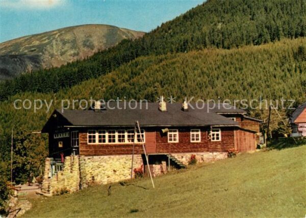 Pec pod Snezkou Stanice lanovky Drahtseilbahnstation
