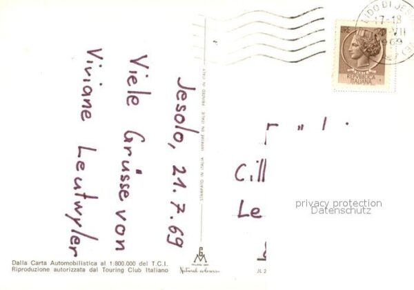 Jesolo Carta Automobilistica Landkarte Strasse – Bild 2