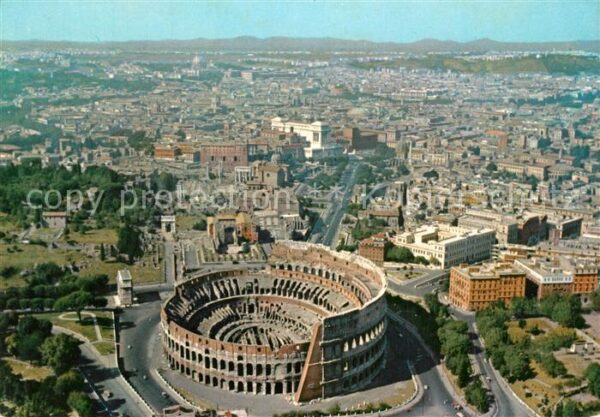 Rom Roma Il Colosseo Kolloseum Fliegeraufnahme