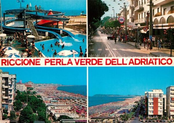Riccione Freizeitbad Strassenpartie Panorama Str