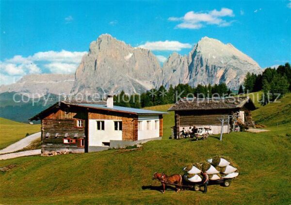 Seiser Alm Dolomiten Albergo Urthaler Alm Bergbauer Dolomite