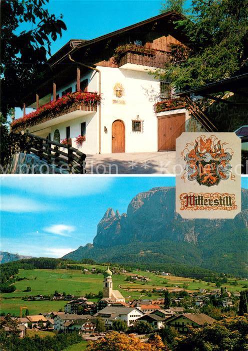 Voels Schlern Suedtirol Hotel Garni Mitterstill Wappen Ortsansi