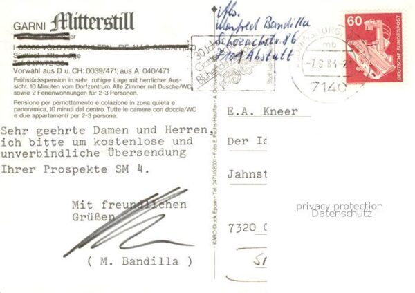 Voels Schlern Suedtirol Hotel Garni Mitterstill Wappen Ortsansi – Bild 2