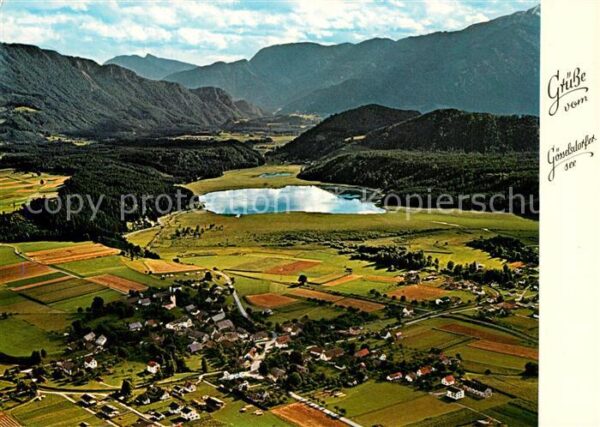 Goesselsdorf Kaernten Gösselsdorfersee Alpen Fliegeraufnahme