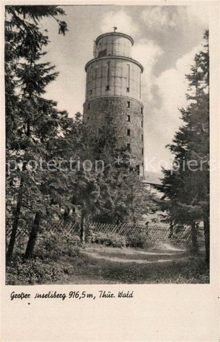 Grosser Inselsberg Aussichtsturm Berggasthof Thüringer Wal