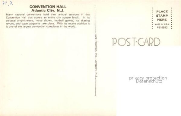 Atlantic City New Jersey Convention Hall Beach – Bild 2