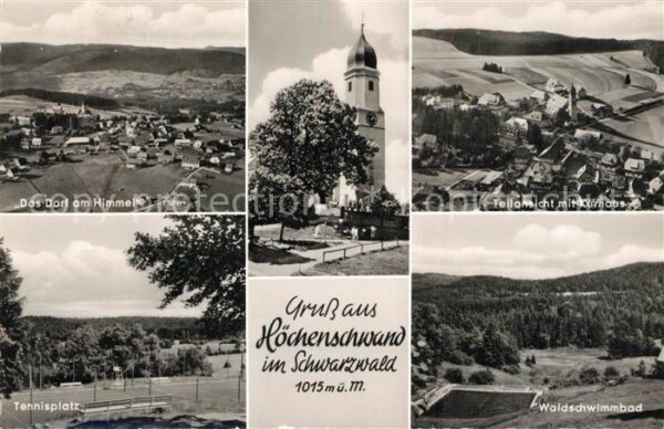 Hoechenschwand Teilansicht mit Kurhaus Waldschwimmbad