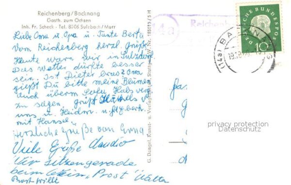 Backnang Blick zur Burg Reichenberg – Bild 2