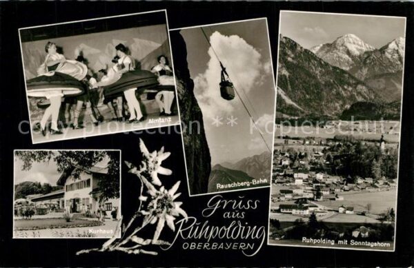 Ruhpolding Almtanz Kurhaus Rauschbergbahn Panorama