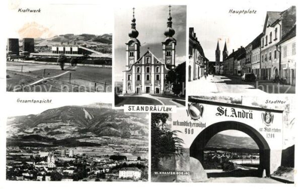 St Andrae Kraftwerk Kirche Hauptplatz Gesamtansic