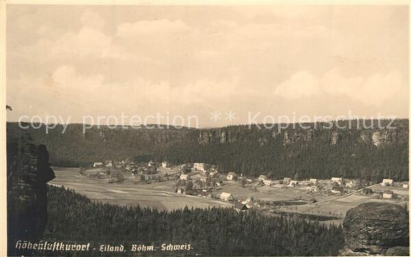 Eiland Erzgebirge Panorama Höhenluftkurort Böhmische Schw