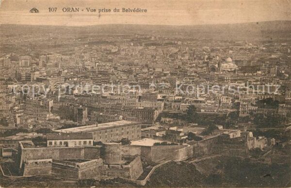 Oran Algerie Vue prise du Belvedere