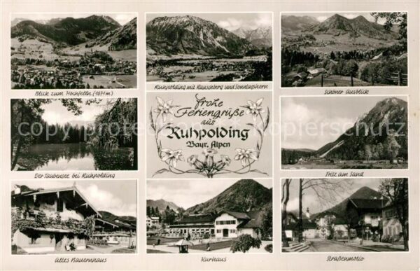 Ruhpolding Gesamtansicht mit Alpenpanorama Taubens