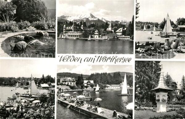 Velden Woerthersee Teilansichten Badesteg Bootsanleger Alp