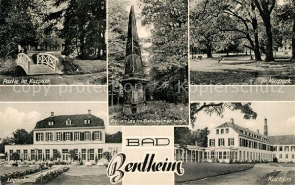 Bad Bentheim Kurpark Holzbrücke Pyramide Bentheimer