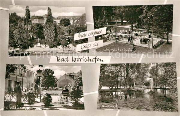 Bad Woerishofen Kneipp Denkmal Kurhaus Wassertretplatz
