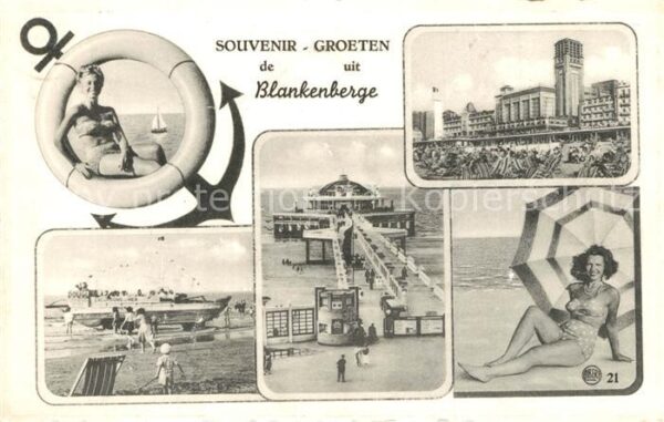 Blankenberge Strand Hotels Seebrücke Badenixe Rettun